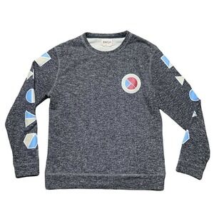 NWOT Brooklyn We Go Hard BWGH Bauhaus Speckled Black Gray Men Sweater Sz Large